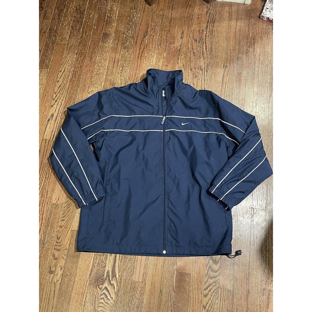Mens Y2K Nike Blue Windbreaker Jacket XL Swoosh Travis Scott‎